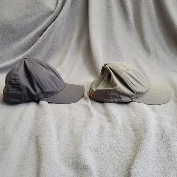 ALPINESTARS CORP Hat Cap Gray Green Flextfit Orange Logo 2PC - Picture 4 of 9